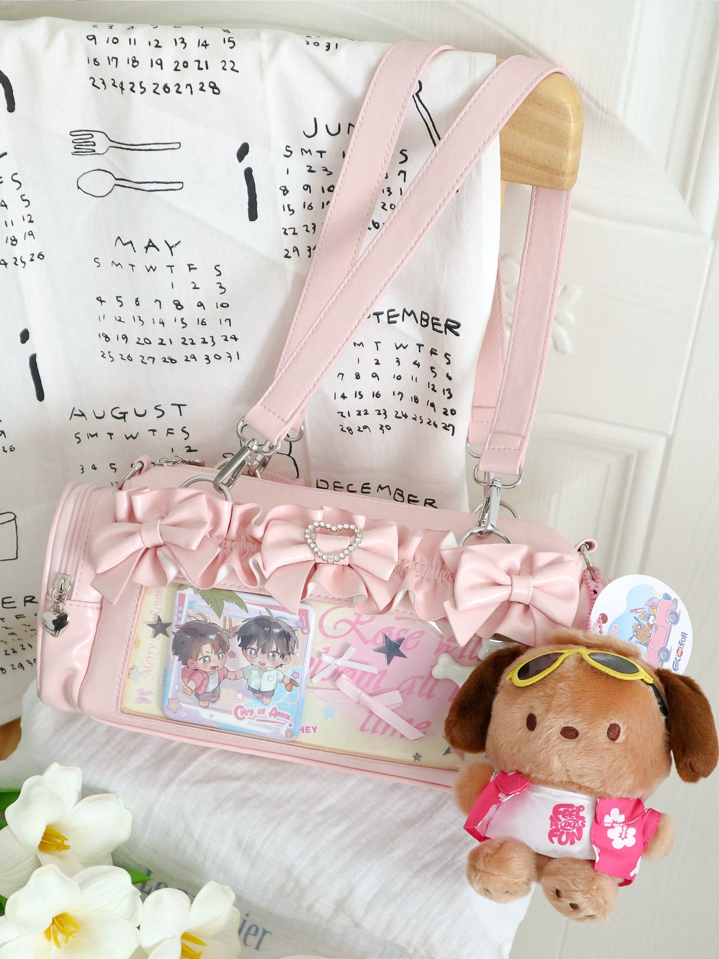 【予約】脳壳痛スタジオ フリル 量産地雷風痛バッグ カードケース付き