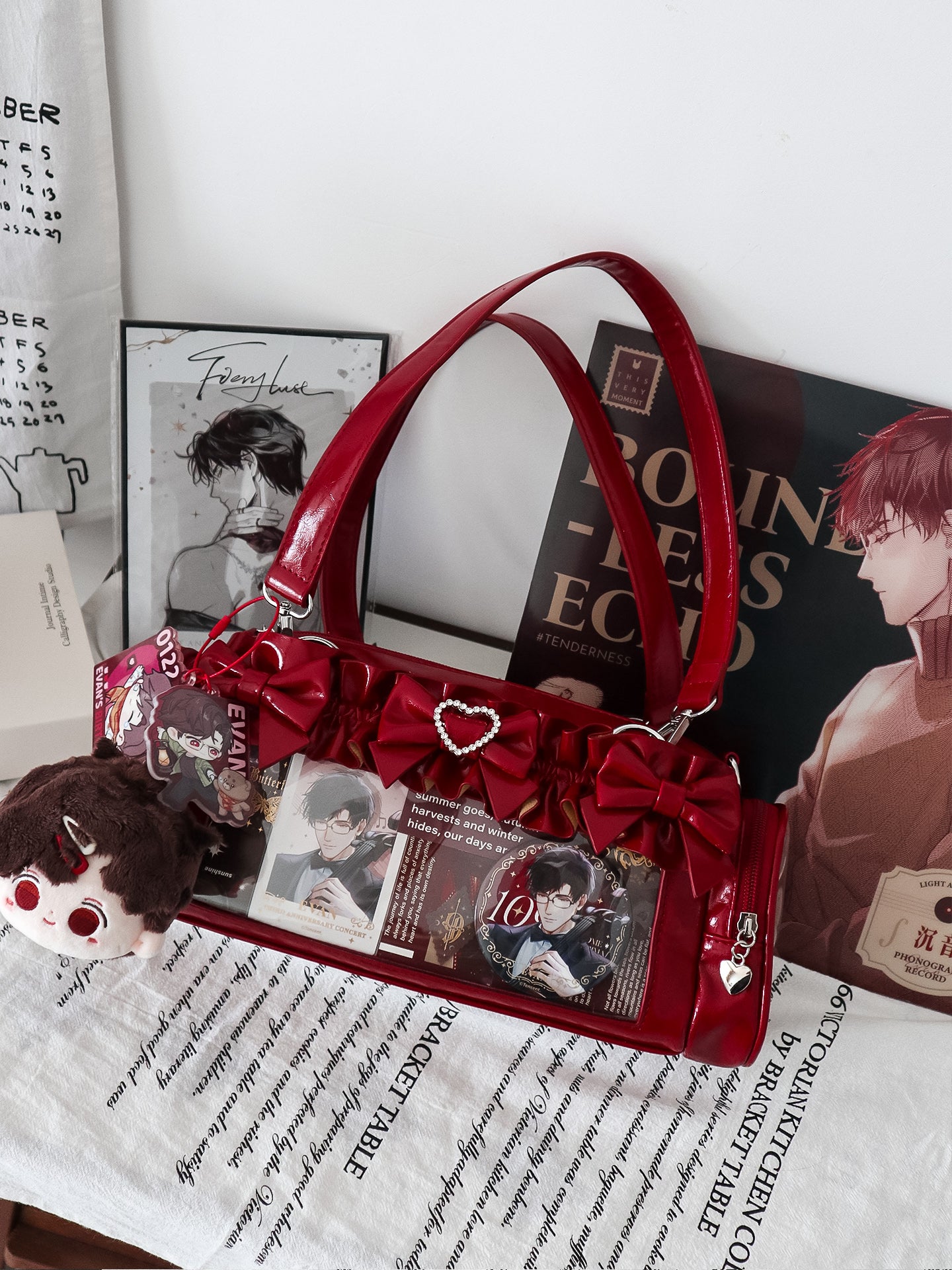 【予約】脳壳痛スタジオ フリル 量産地雷風痛バッグ カードケース付き