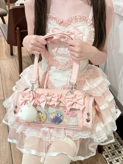 【予約】脳壳痛スタジオ フリル 量産地雷風痛バッグ カードケース付き