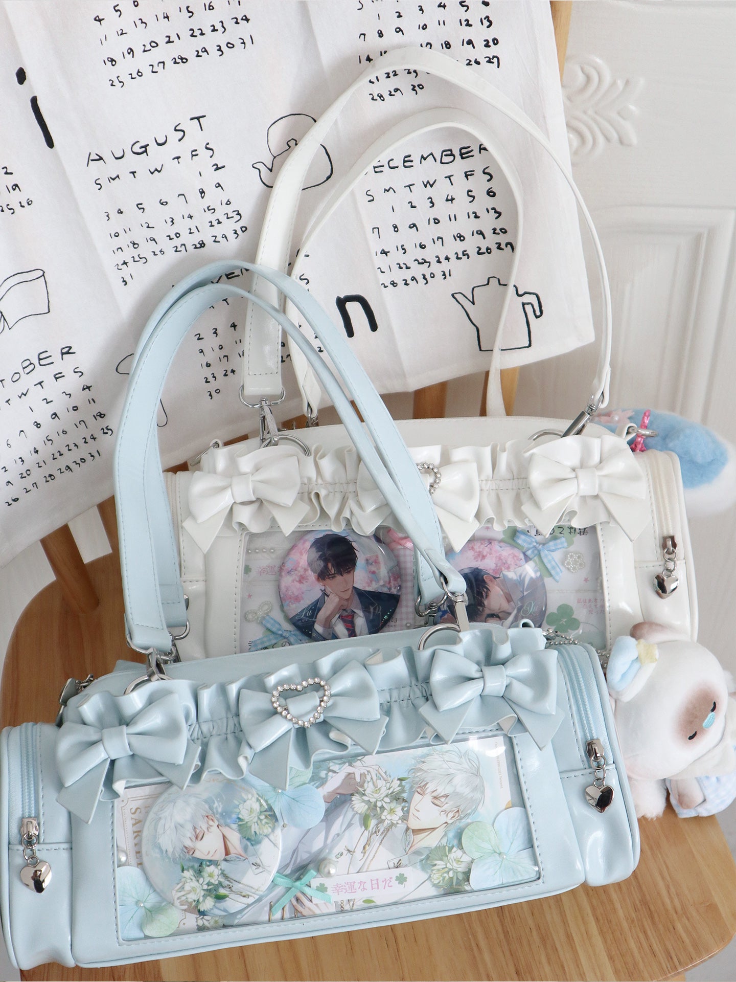 【予約】脳壳痛スタジオ フリル 量産地雷風痛バッグ カードケース付き