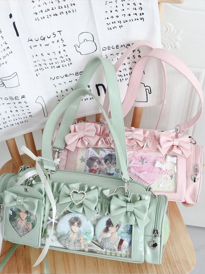 【予約】脳壳痛スタジオ フリル 量産地雷風痛バッグ カードケース付き