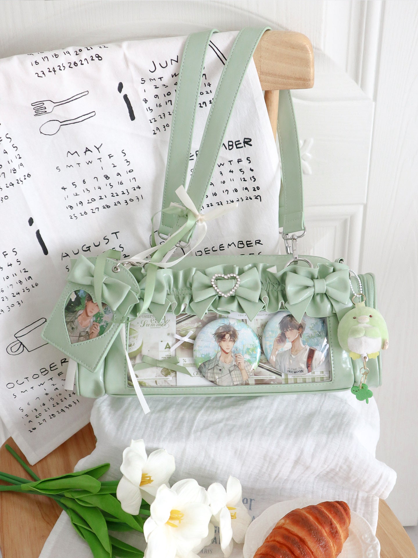 【予約】脳壳痛スタジオ フリル 量産地雷風痛バッグ カードケース付き