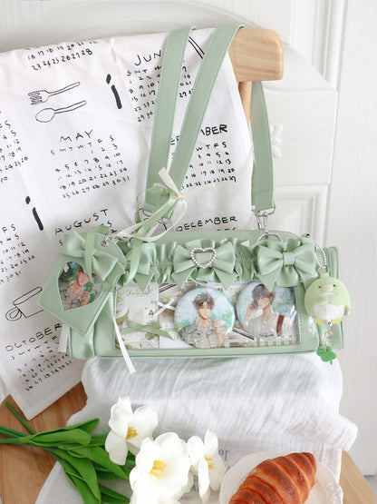 【予約】脳壳痛スタジオ フリル 量産地雷風痛バッグ カードケース付き