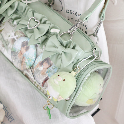 【予約】脳壳痛スタジオ フリル 量産地雷風痛バッグ カードケース付き