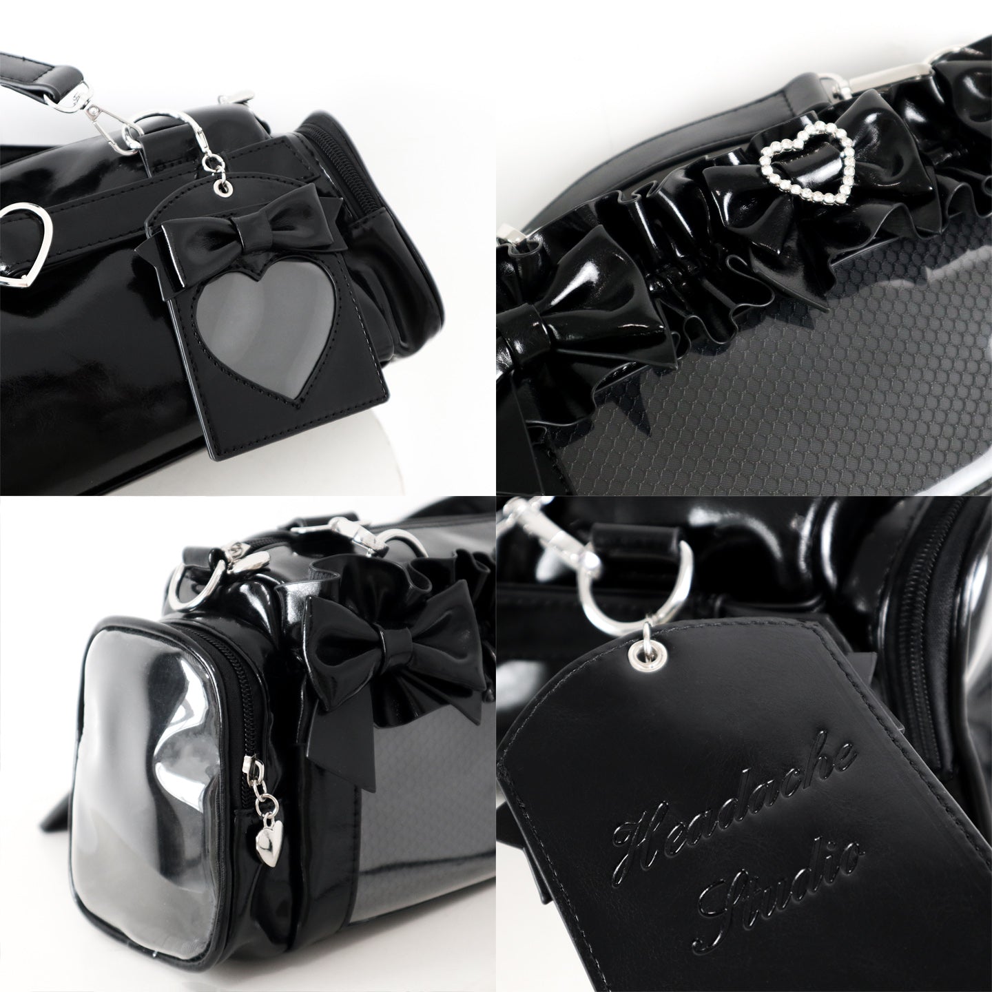 【予約】脳壳痛スタジオ フリル 量産地雷風痛バッグ カードケース付き