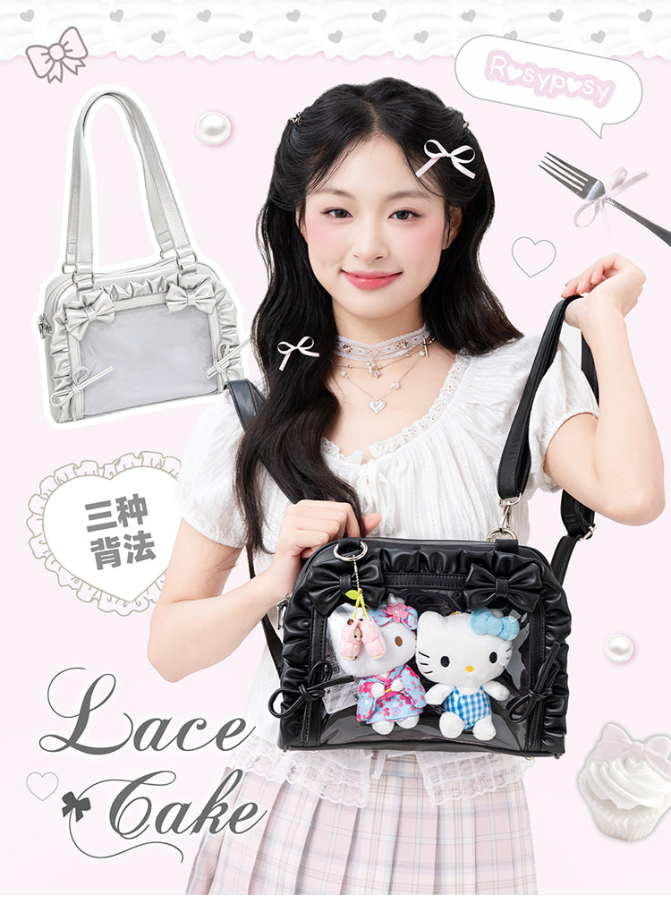【予約】ROSYPOSY フリルケーキ 痛バッグ ぬいぐるみ兼用