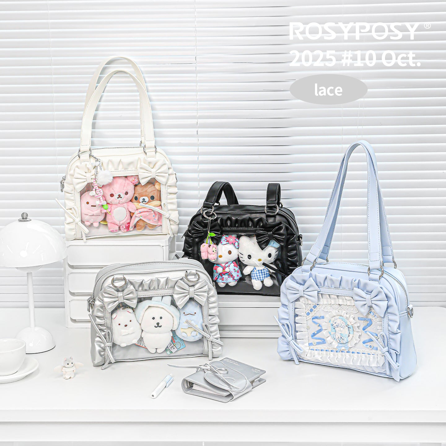 【予約】ROSYPOSY フリルケーキ 痛バッグ ぬいぐるみ兼用