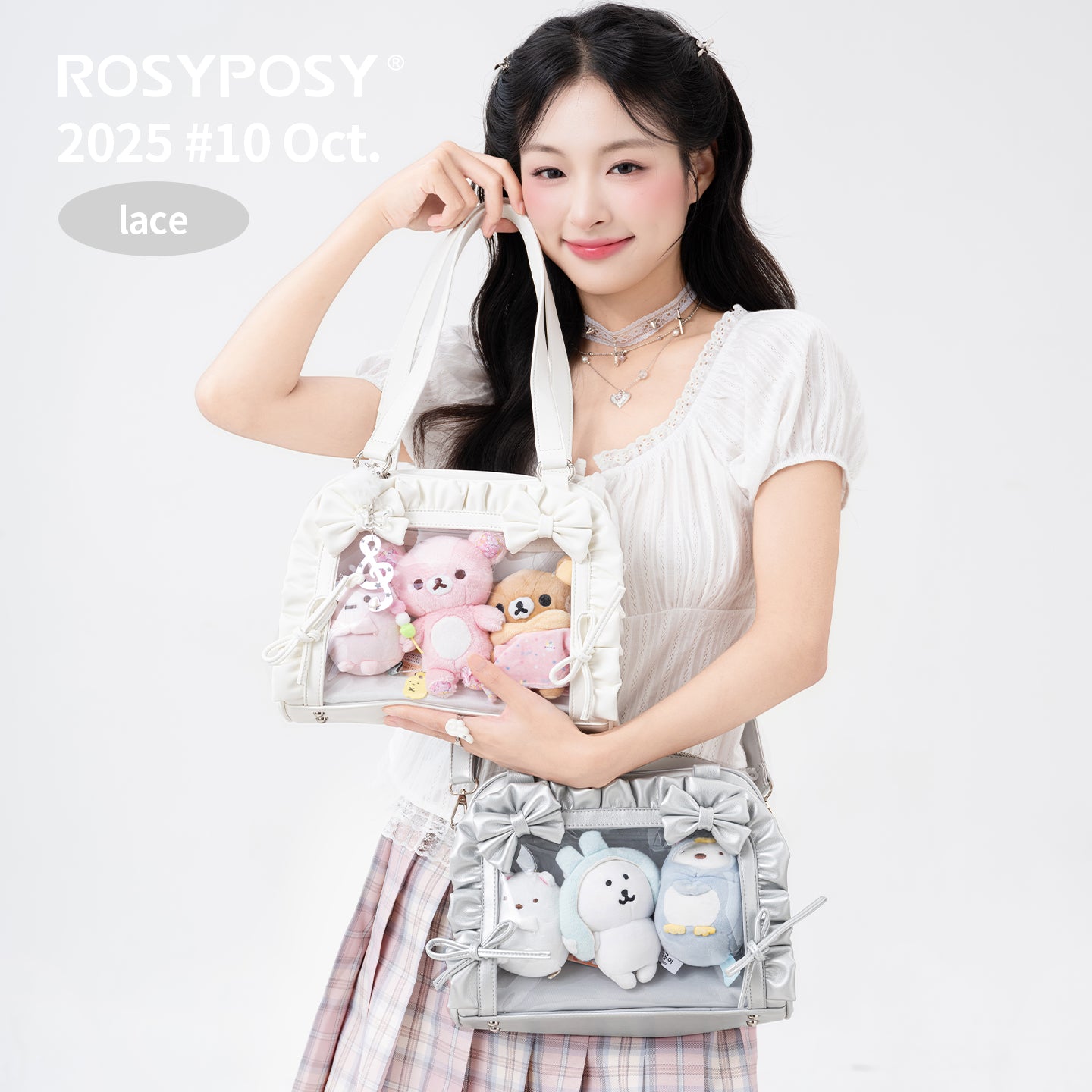 【予約】ROSYPOSY フリルケーキ 痛バッグ ぬいぐるみ兼用