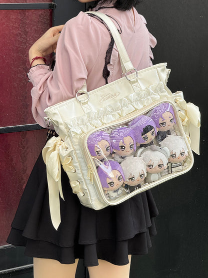 【予約】AORDA リボン 3wayリュック痛バッグ ぬいぐるみ兼用