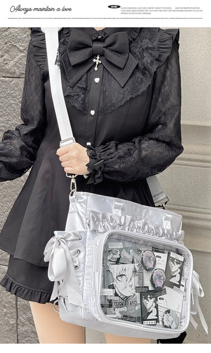 【予約】AORDA リボン 3wayリュック痛バッグ ぬいぐるみ兼用