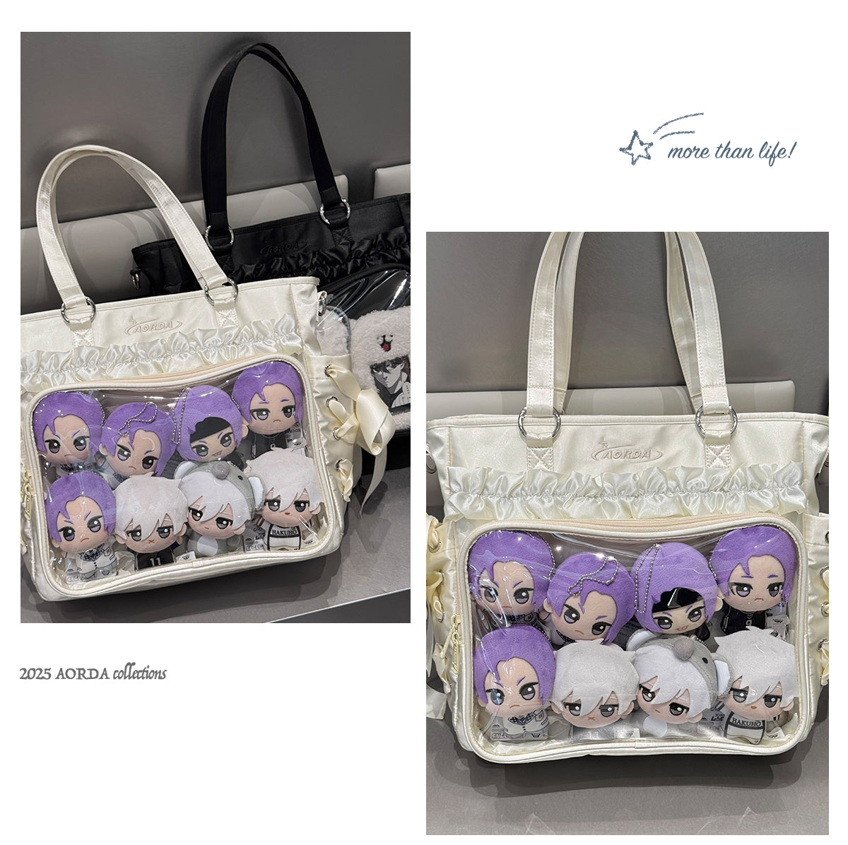【予約】AORDA リボン 3wayリュック痛バッグ ぬいぐるみ兼用