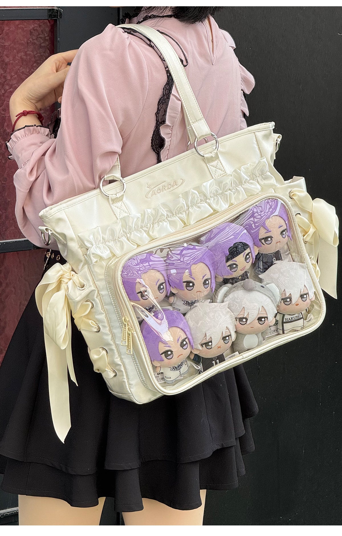 【予約】AORDA リボン 3wayリュック痛バッグ ぬいぐるみ兼用