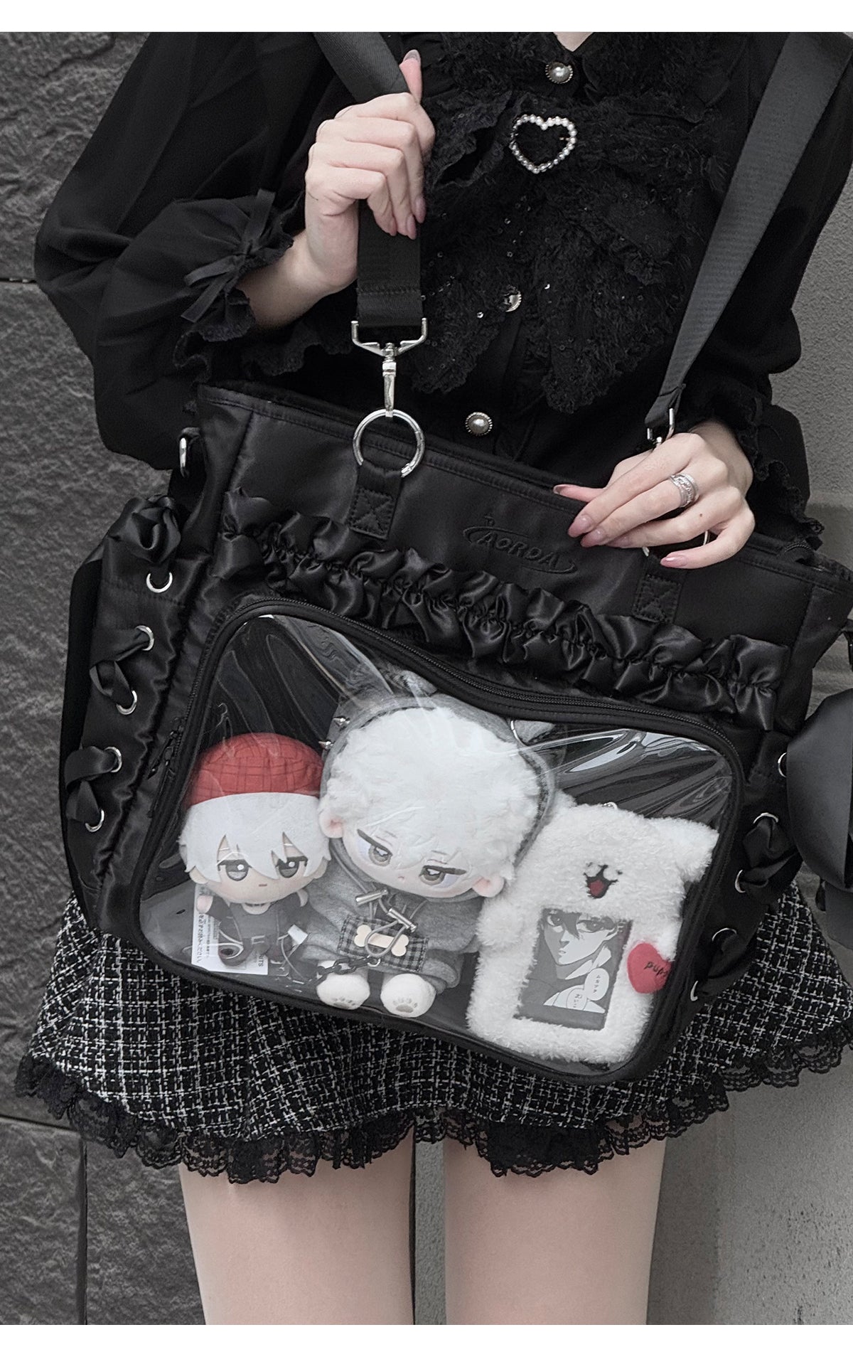 【予約】AORDA リボン 3wayリュック痛バッグ ぬいぐるみ兼用