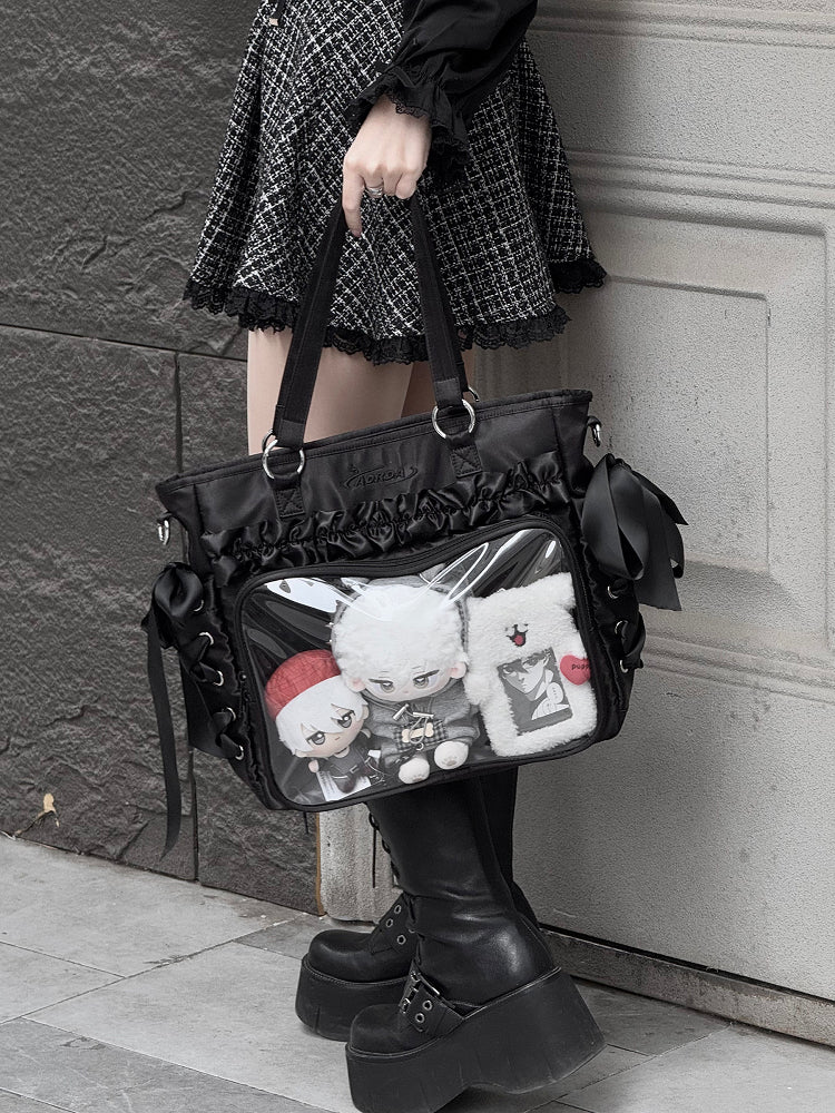 【予約】AORDA リボン 3wayリュック痛バッグ ぬいぐるみ兼用