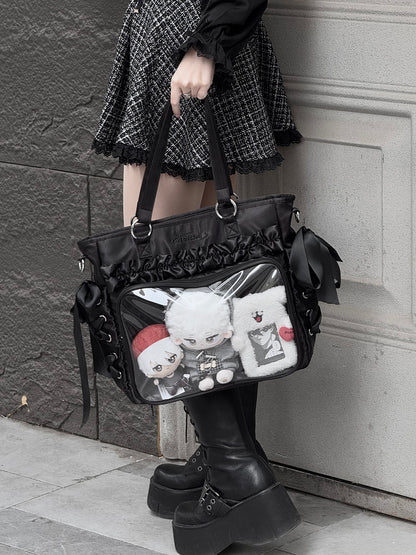 【予約】AORDA リボン 3wayリュック痛バッグ ぬいぐるみ兼用