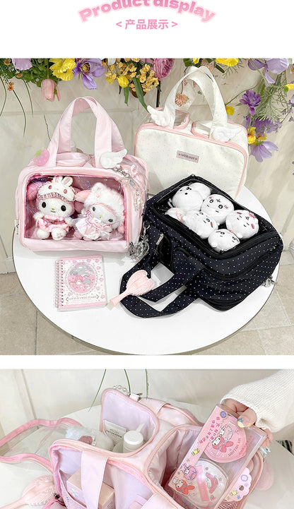 【予約】winkouv 旅行用小痛バッグ 20cmぬいぐるみバッグ 化粧ポーチ