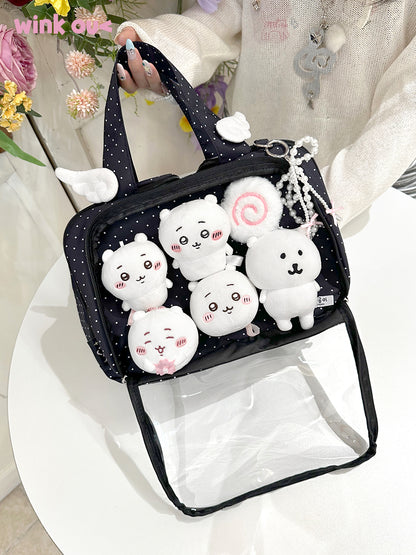 【予約】winkouv 旅行用小痛バッグ 20cmぬいぐるみバッグ 化粧ポーチ