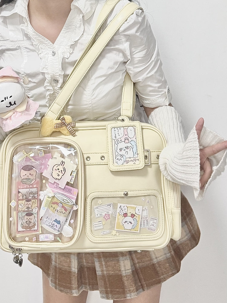 【予約】夢幻熊 ぬいぐるみ兼用 大容量痛バッグ トートバッグ