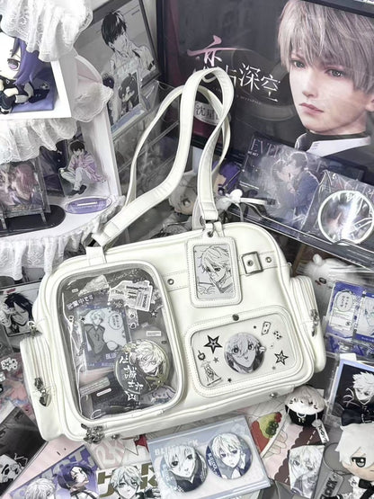 【予約】夢幻熊 ぬいぐるみ兼用 大容量痛バッグ トートバッグ