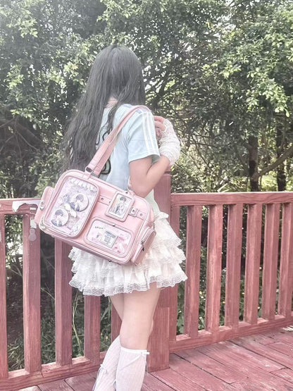 【予約】夢幻熊 ぬいぐるみ兼用 大容量痛バッグ トートバッグ