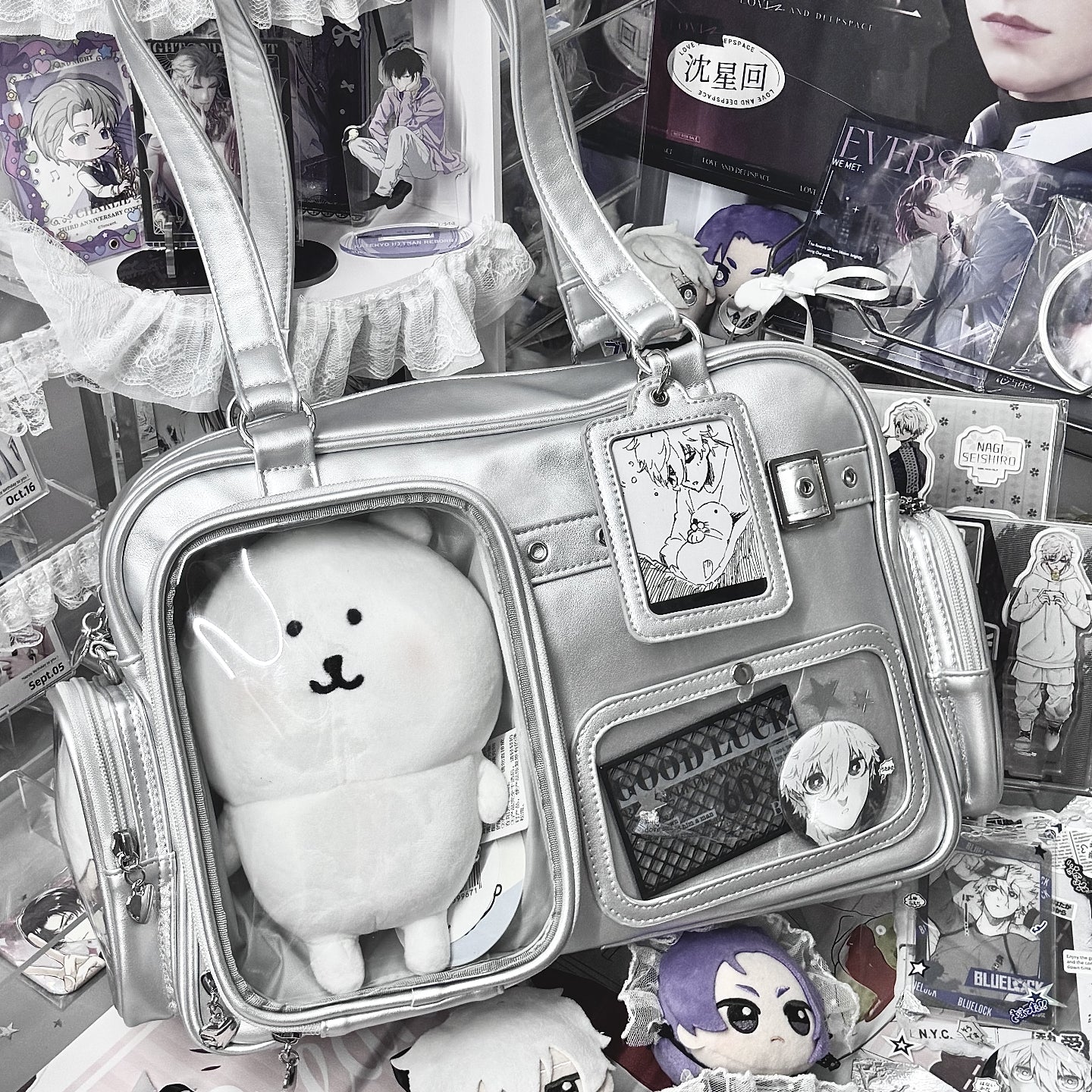 【予約】夢幻熊 ぬいぐるみ兼用 大容量痛バッグ トートバッグ