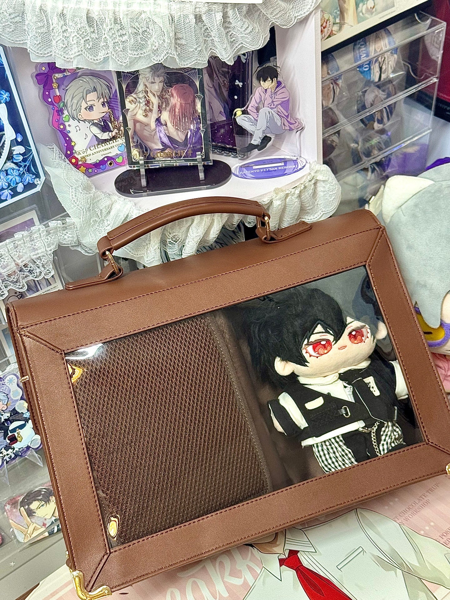 【予約】夢幻熊 ブリーフケース型痛バッグ ぬいぐるみ兼用 20cmぬいぐるみ収納可