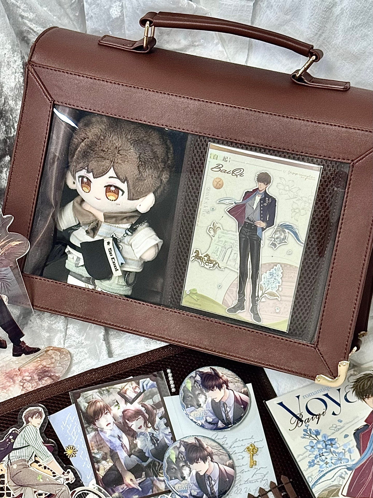 【予約】夢幻熊 ブリーフケース型痛バッグ ぬいぐるみ兼用 20cmぬいぐるみ収納可