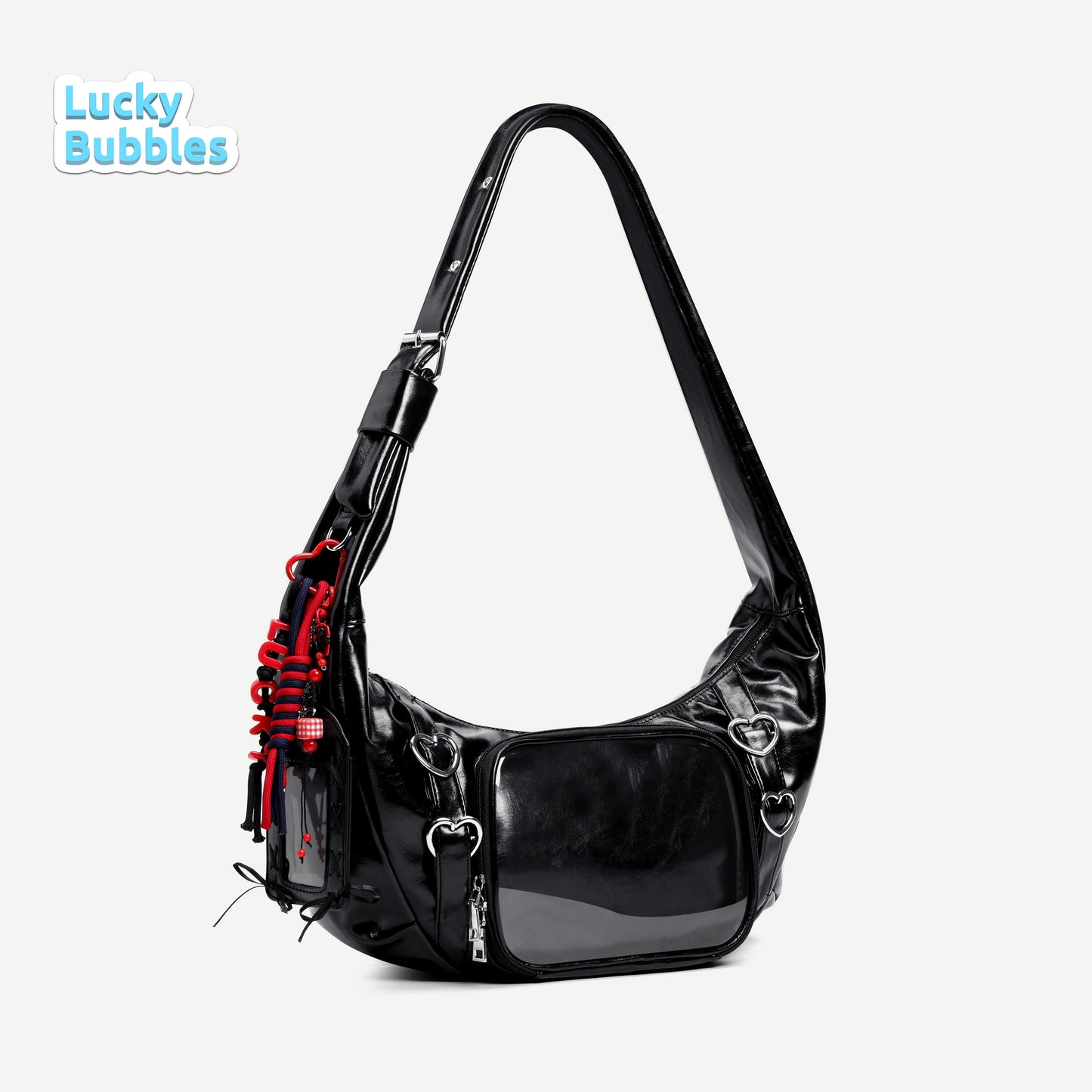 【予約】Lucky Bubbles ハート餃子 痛バッグ ぬいぐるみバッグ カードケース付き