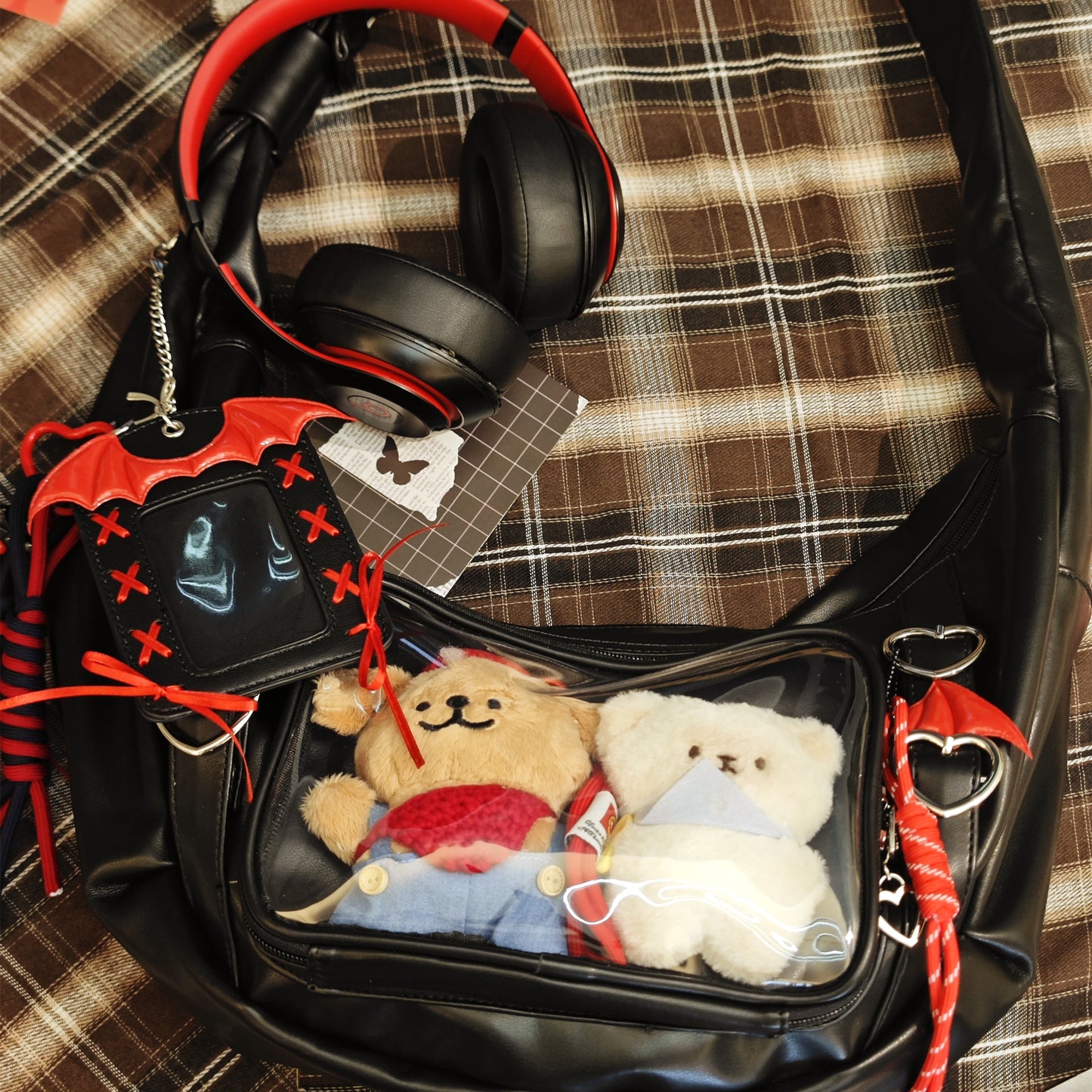 【予約】Lucky Bubbles ハート餃子 痛バッグ ぬいぐるみバッグ カードケース付き