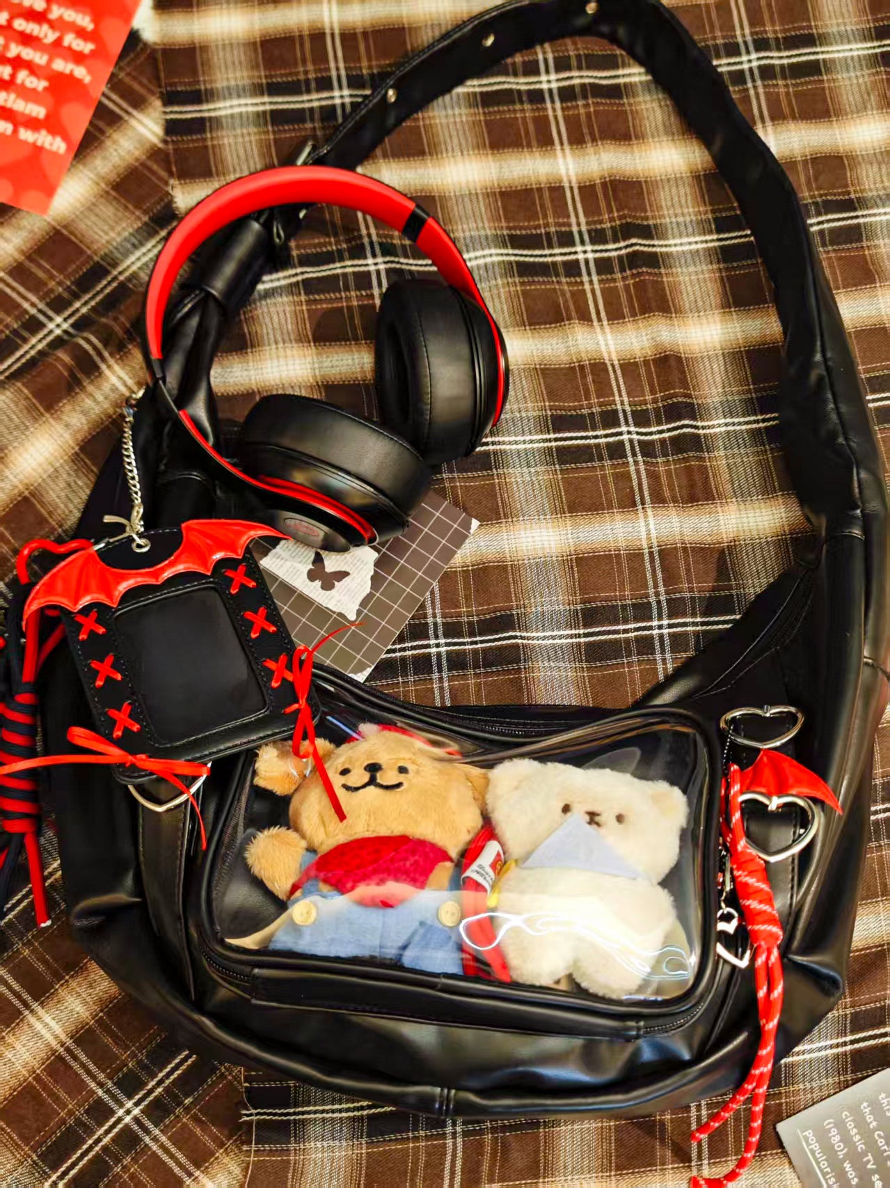 【予約】Lucky Bubbles ハート餃子 痛バッグ ぬいぐるみバッグ カードケース付き