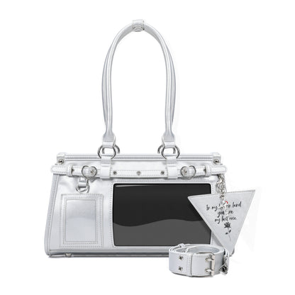 【予約】Lucky Bubbles 星野独玫 トート痛バッグ ぬいぐるみバッグ 缶バッジケース付き