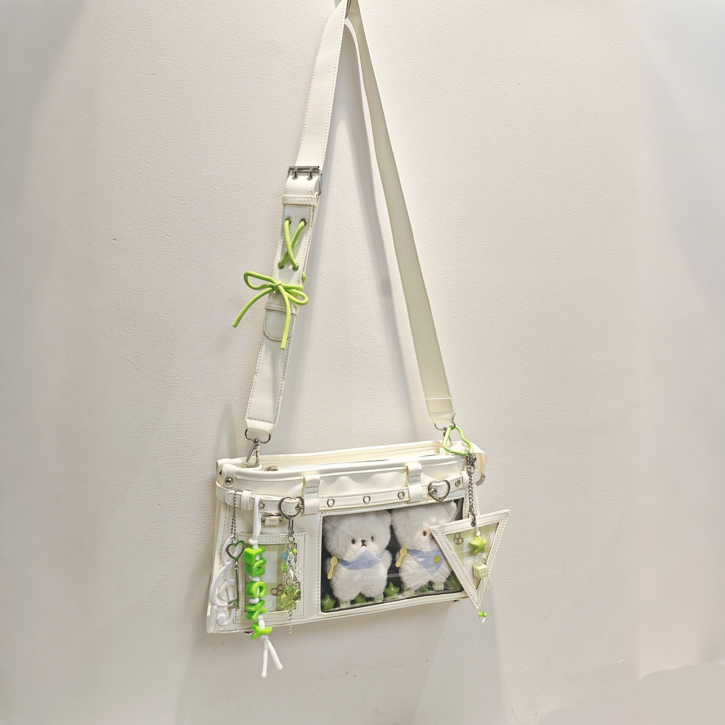 【予約】Lucky Bubbles 星野独玫 トート痛バッグ ぬいぐるみバッグ 缶バッジケース付き