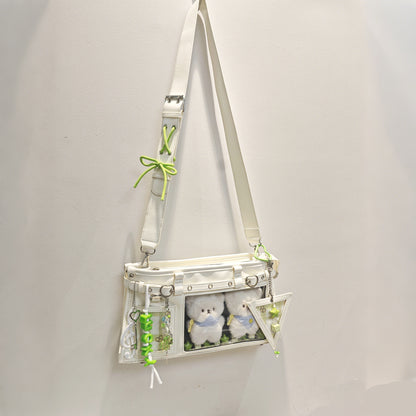 【予約】Lucky Bubbles 星野独玫 トート痛バッグ ぬいぐるみバッグ 缶バッジケース付き