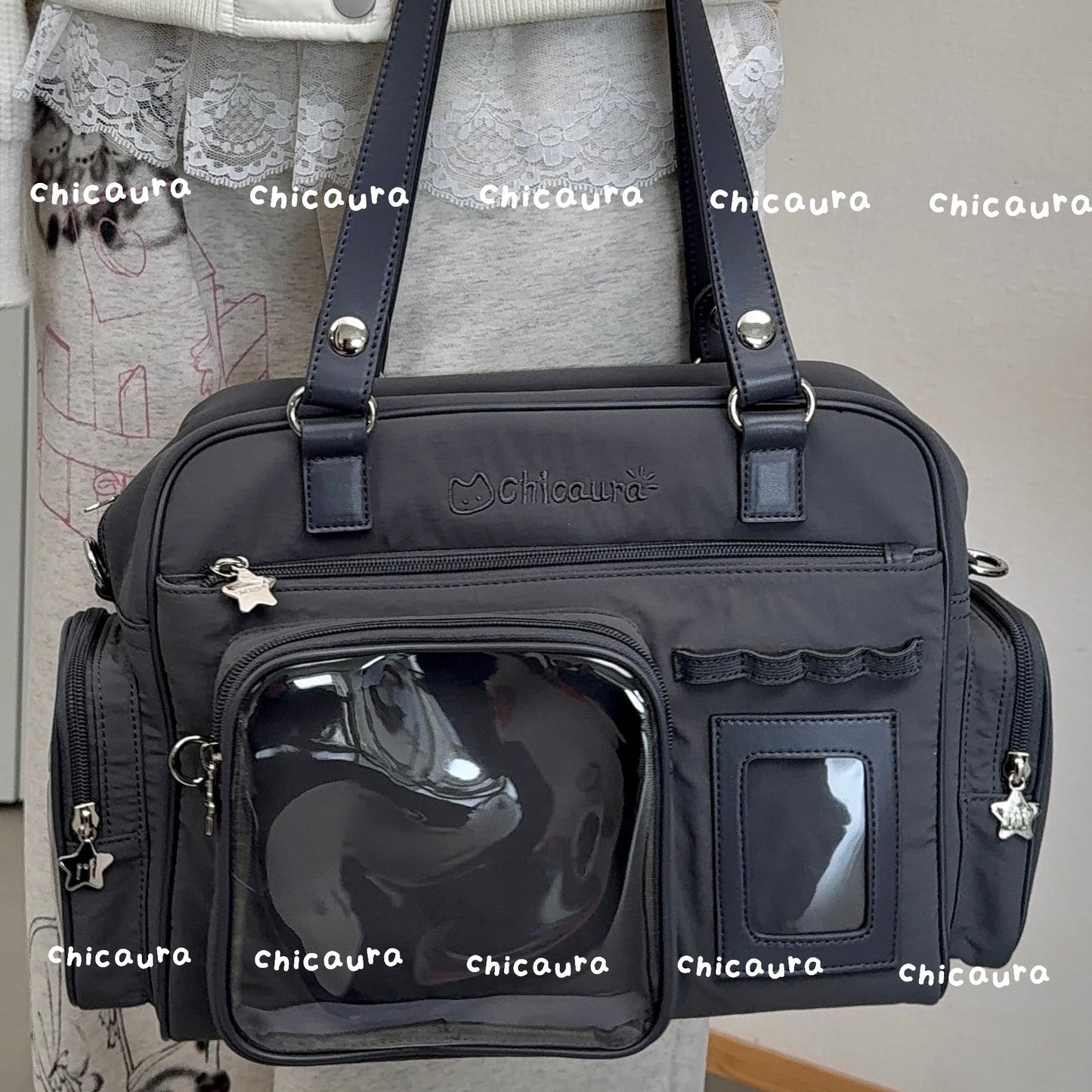 【予約】CHICAURA ローディング子猫 トート痛バッグ ぬいぐるみバッグ