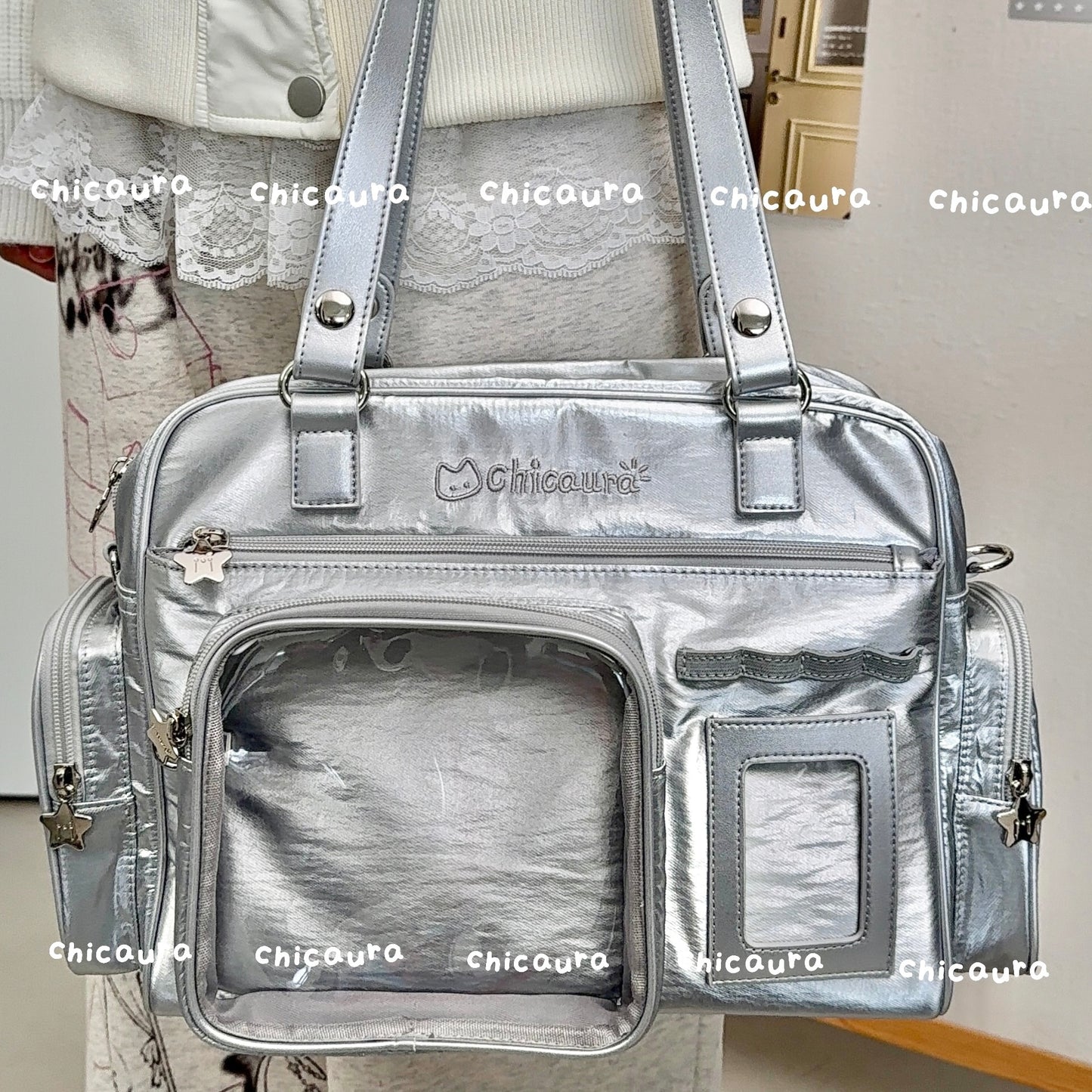 【予約】CHICAURA ローディング子猫 トート痛バッグ ぬいぐるみバッグ