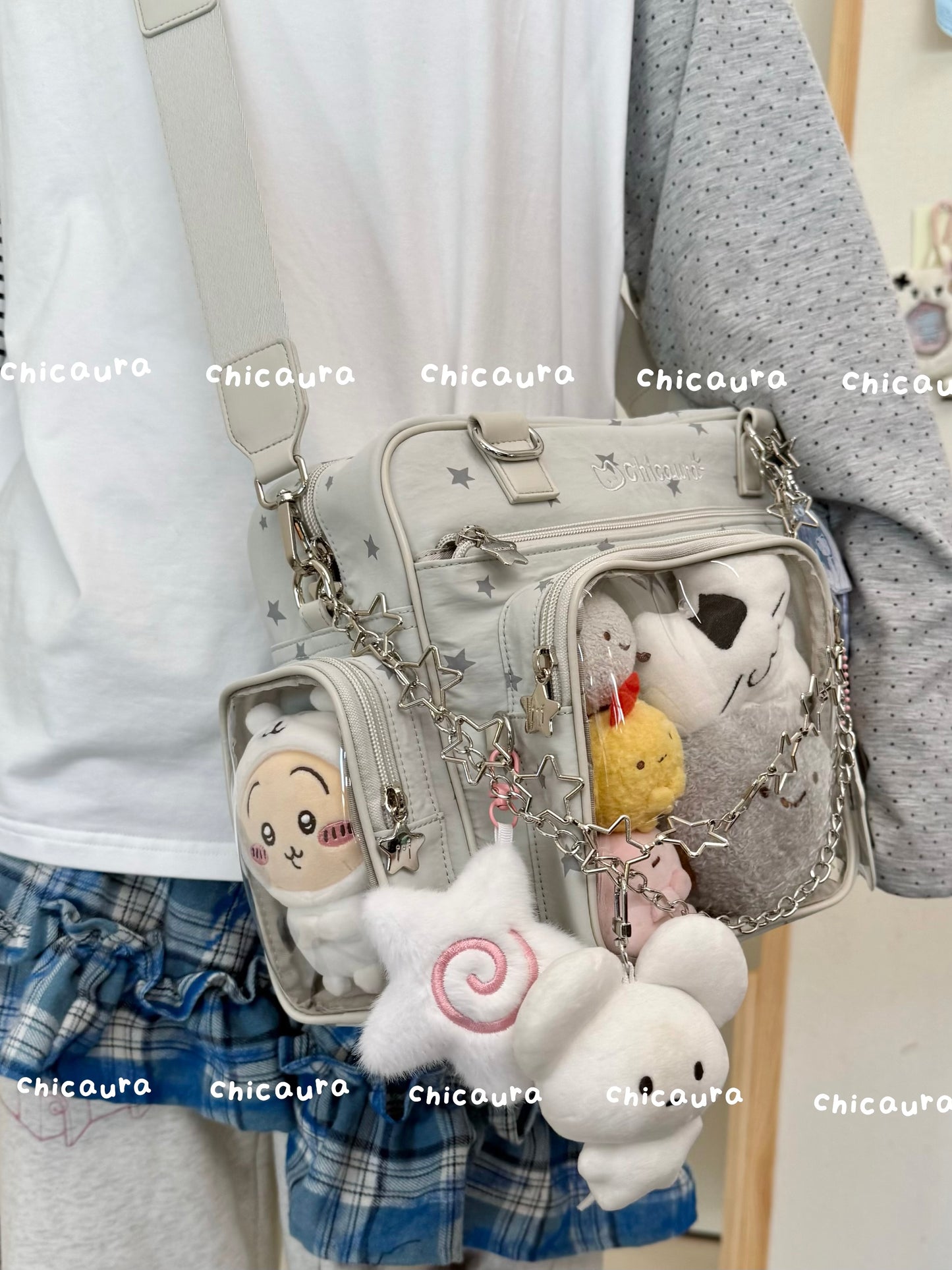 【予約】CHICAURA ローディング子猫 トート痛バッグ ぬいぐるみバッグ