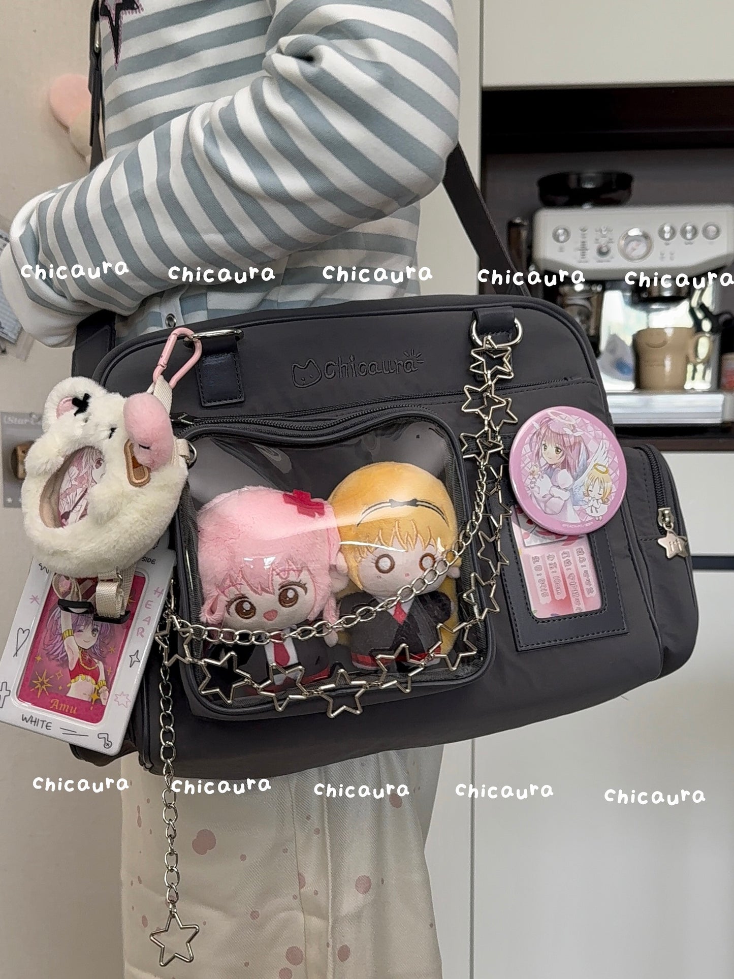 【予約】CHICAURA ローディング子猫 トート痛バッグ ぬいぐるみバッグ