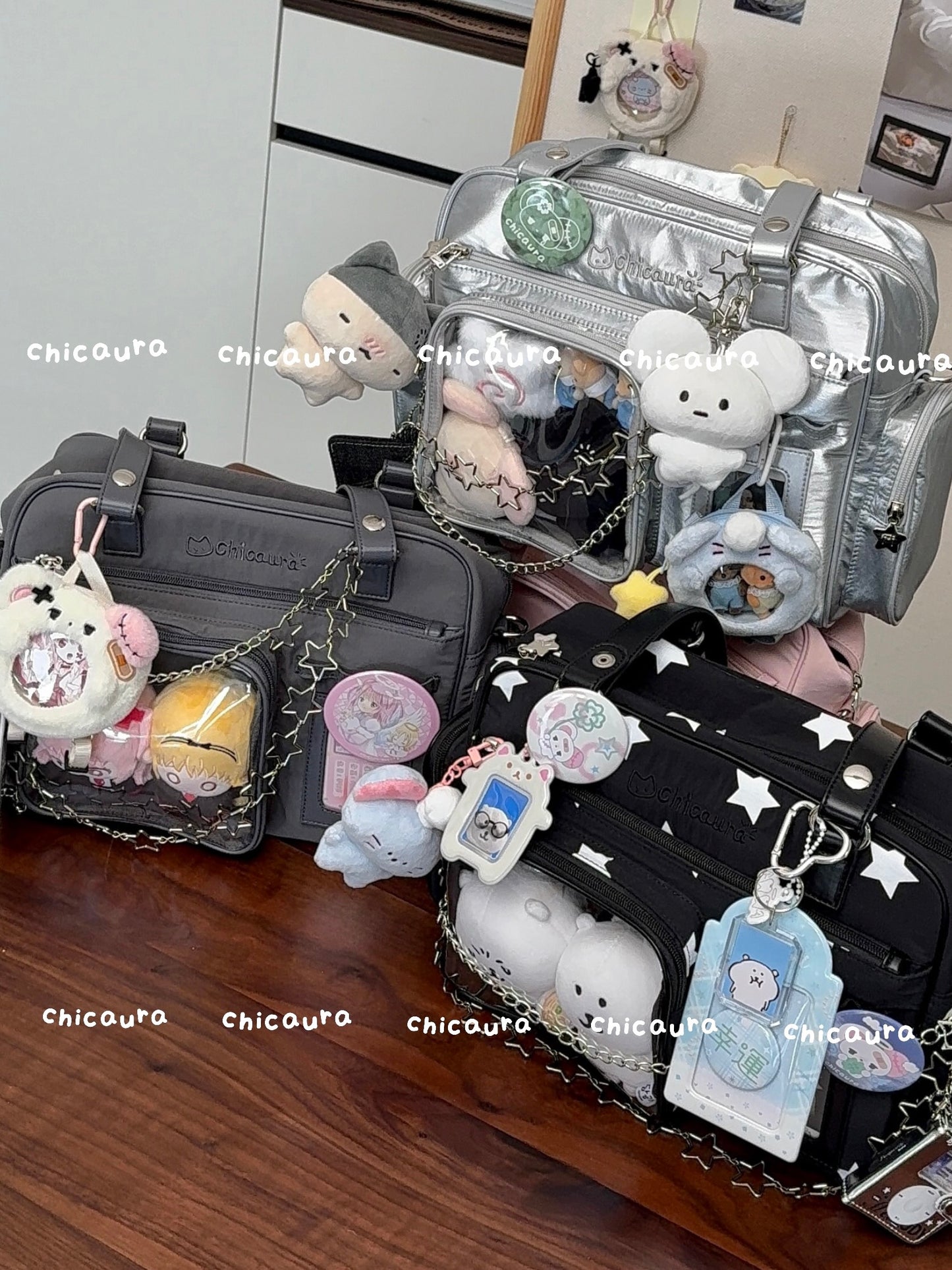 【予約】CHICAURA ローディング子猫 トート痛バッグ ぬいぐるみバッグ