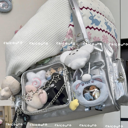 【予約】CHICAURA ローディング子猫 トート痛バッグ ぬいぐるみバッグ