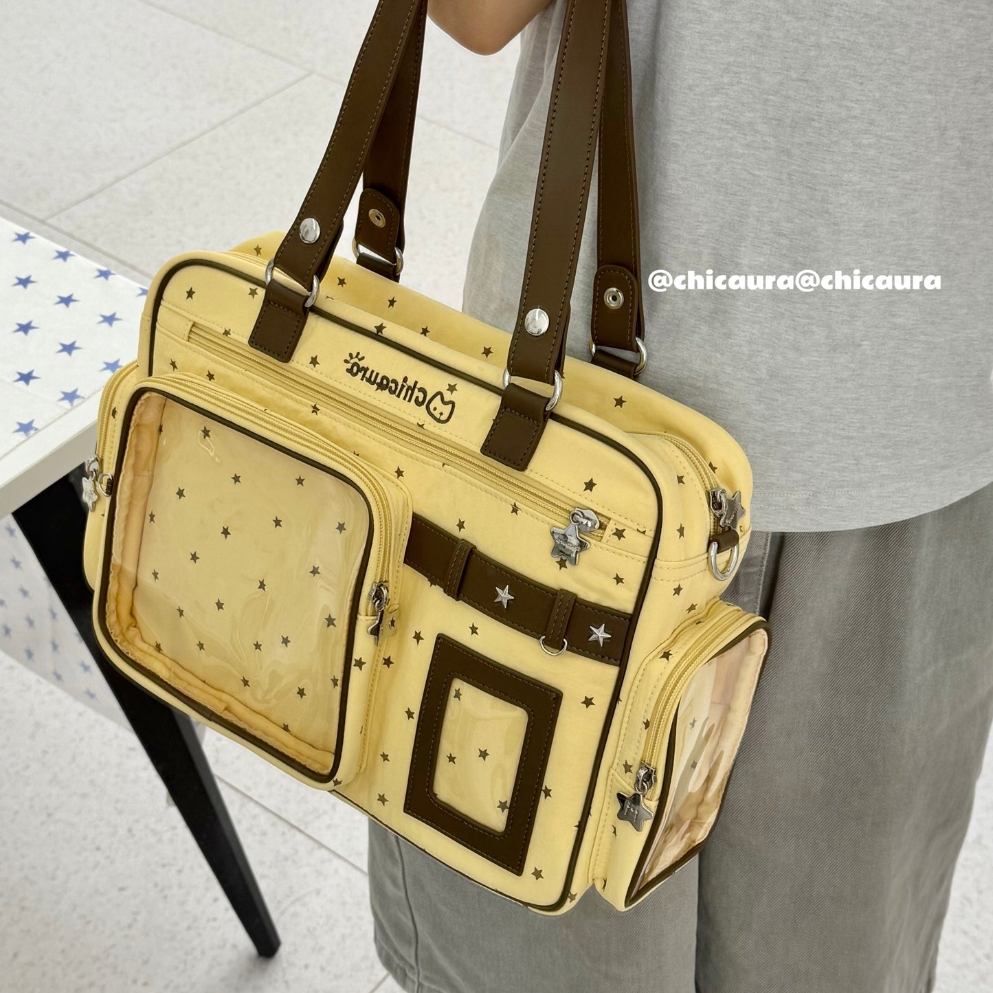 【予約】CHICAURA ローディング子猫 トート痛バッグ ぬいぐるみバッグ