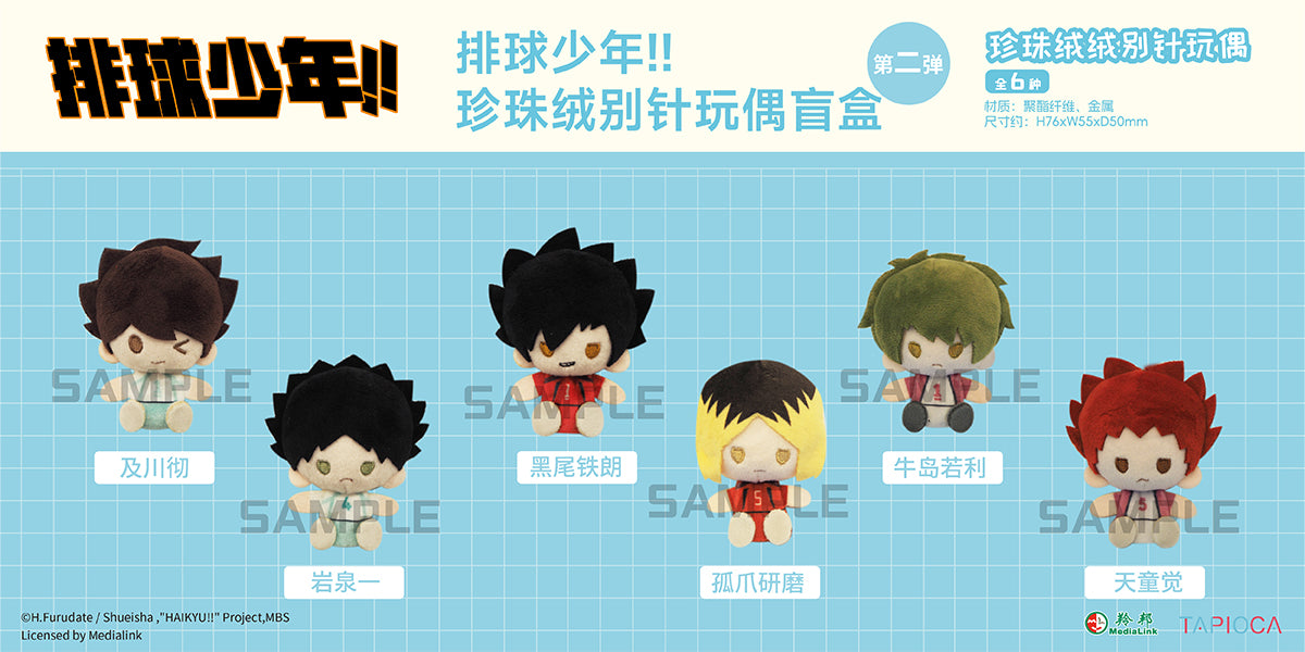TAPIOCA 中国限定 ハイキュー!! ぬいぐるみバッジ vol.2 コンプリート