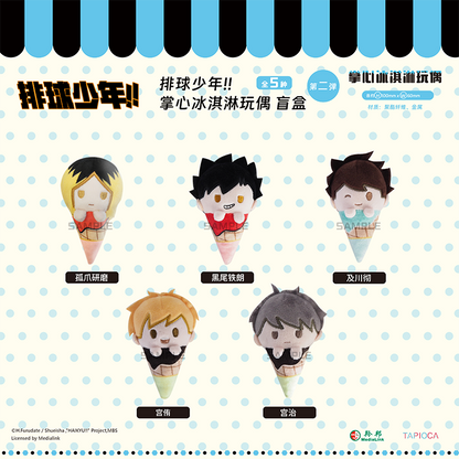 【予約】TAPIOCA 中国限定 ハイキュー!! 手のひらアイスクリーム ぬいぐるみ vol.2 コンプリートBOX（全5種）