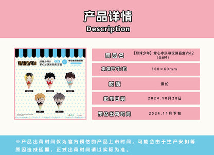 【予約】TAPIOCA 中国限定 ハイキュー!! 手のひらアイスクリーム ぬいぐるみ vol.2 コンプリートBOX（全5種）