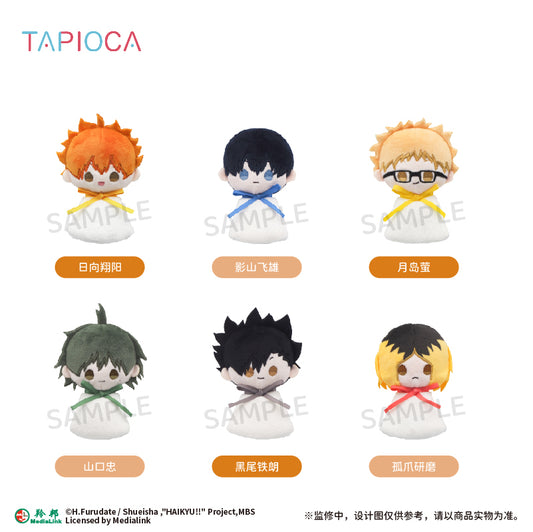 【予約】TAPIOCA 中国限定 ハイキュー!! てるてる坊主 ぬいぐるみマスコット vol.1 コンプリートBOX（全6種）