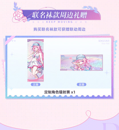 ANTA ×『崩壊：スターレイル』「キュレネ」コラボ 刺繍入り 抗菌ミドルソックス（レディース）