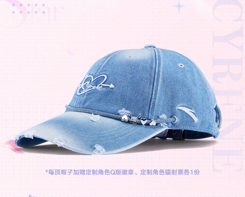 ANTA ×『崩壊：スターレイル』「キュレネ」コラボ ウォッシュドデニム ベースボールキャップ