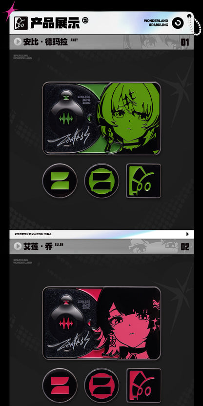 【予約】ゼンレスゾーンゼロ 遊園熠刻シリーズ メタルバッジ セット