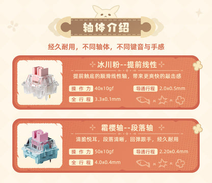 【予約】原神 クレー・逃げる太陽 メカニカルキーボード