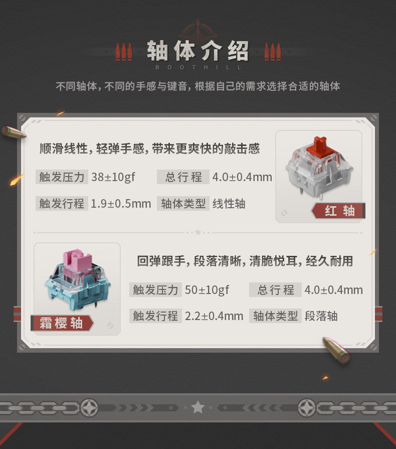 【予約】崩壊：スターレイル ブートヒル メカニカルキーボード