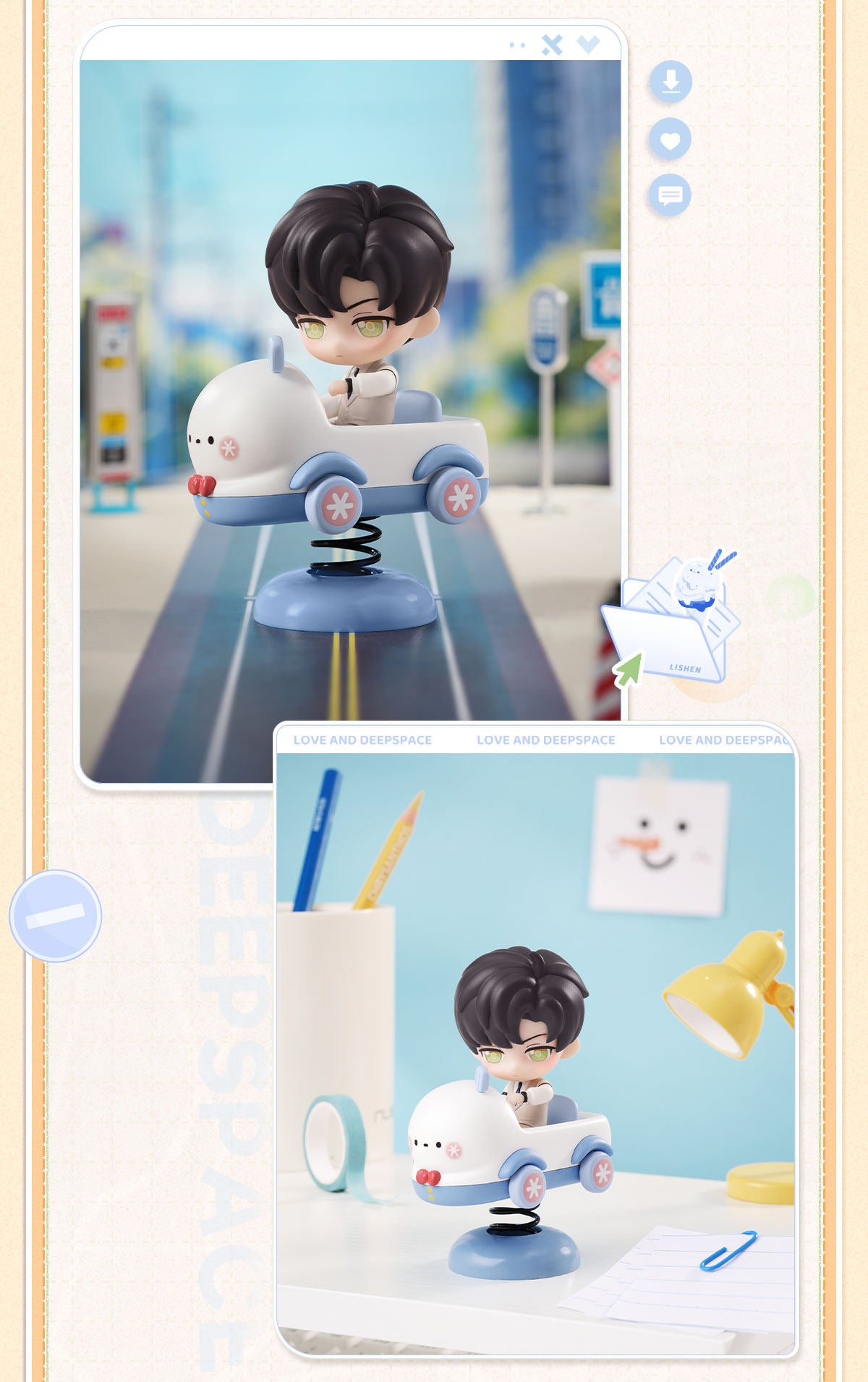 【予約】恋と深空 漫野趣途シリーズ ミニカーオブジェ ミニフィギュア